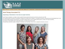 Tablet Screenshot of handtherapyassociates.com